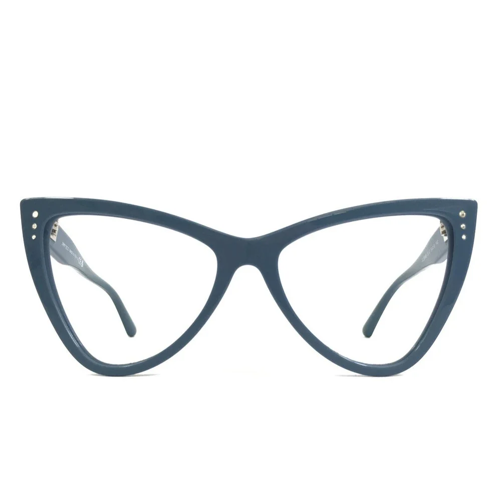 Jimmy Choo Eyeglasses Frame JC3004B 5012 Shiny Blue Butterfly Crystals 54-16-140